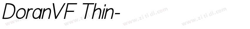 DoranVF Thin字体转换